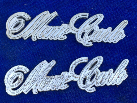 1984 Monte Carlo Fender emblem, badge, logo